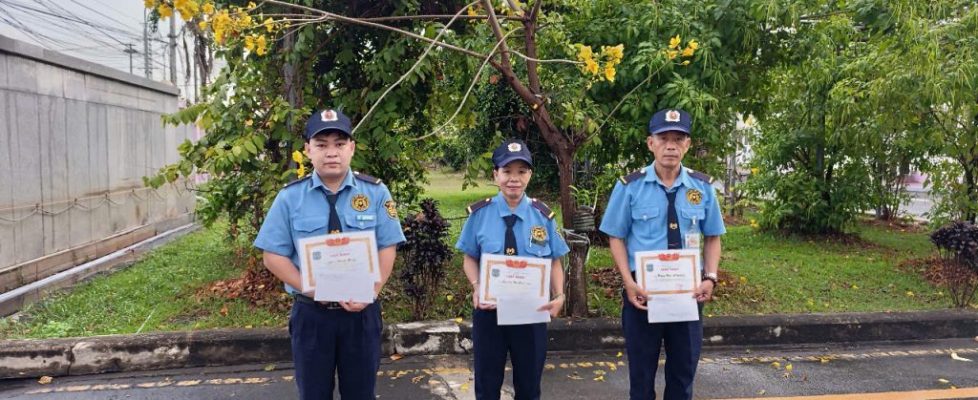 Khen thưởng cho nhân viên có công trong việc phòng, chống trộm cắp tại  mục tiêu LG VINA (kcn Nhơn Trạch)